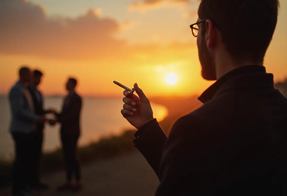 smoking contemplation